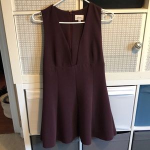 Wilfred Montbrun mini dress in wine size 6